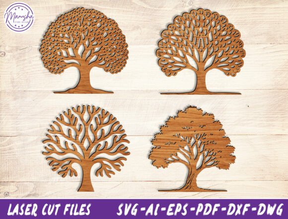 Download Tree Silhouette Laser Cut Files Svg - Silhouette Collection