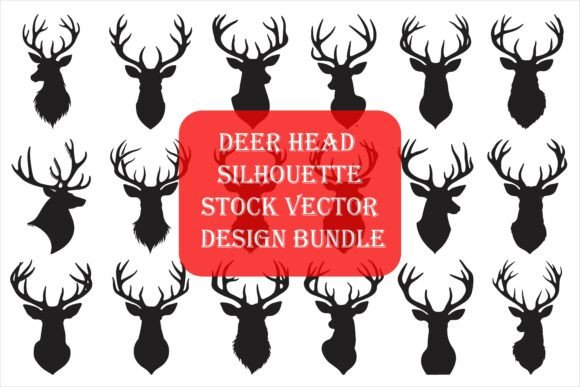 Download Deer Head Silhouette Vector Bundle - Silhouette Collection