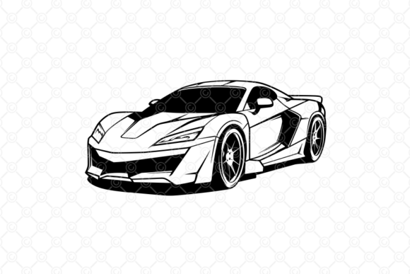 Download Sports Car SVG, Car Silhouette SVG, 052 - Silhouette Collection