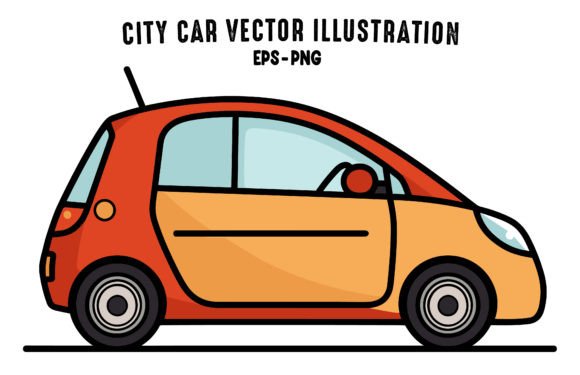 Download Colorful Flat City Car Illustration - Flat Collection