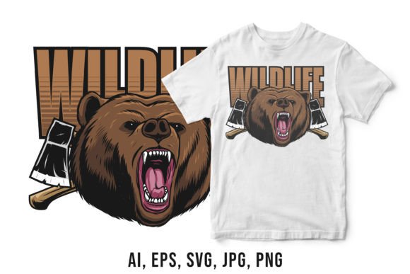 Download Wildlife&nbsp; Design with Bear Mascot - Wildlife Collection