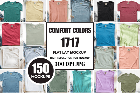 Download Comfort Colors 1717 Flat Lay Mockups - Premium Resources