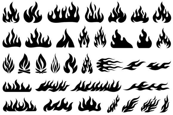 Download Fire Flame Silhouette - Premium Resources