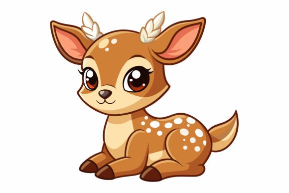 Download Cute-baby-deer Vector Illustration - Deer vector Collection