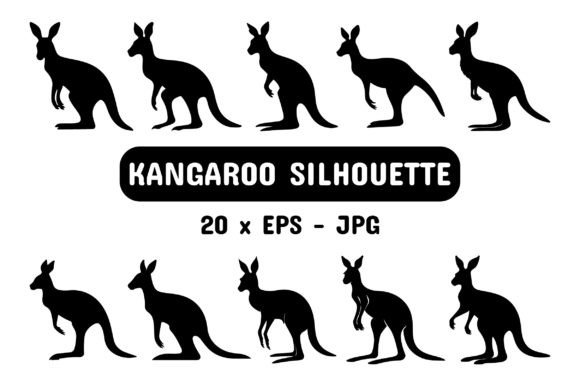 Download Kangaroo Silhouette Collection Bundle - Silhouette Collection