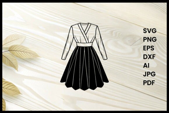 Download Woman Dress Silhouette Illustration - Silhouette Collection