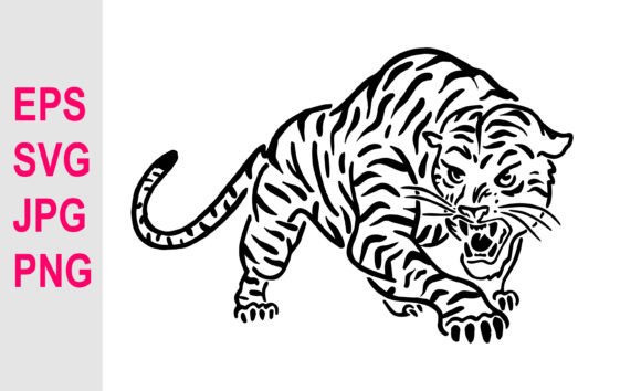 Download Hand Drawing Tiger Illustration SVG - Tiger illustration Collection