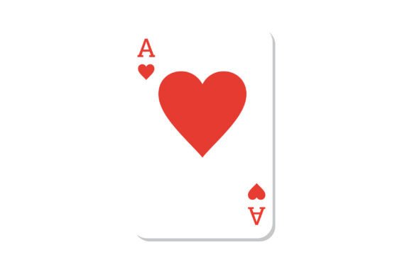 Download Ace of Hearts Playing Card Flat Design M - Flat Collection