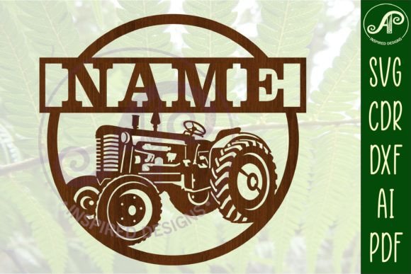 Download Tractor Name Sign SVG Instant Download - Instant download Collection