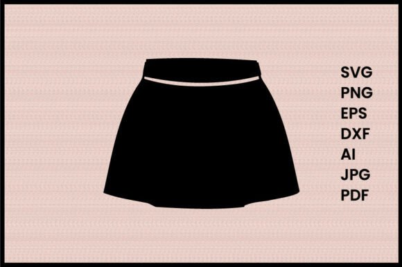 Download Mini Skirt Illustration Silhouette - Silhouette Collection