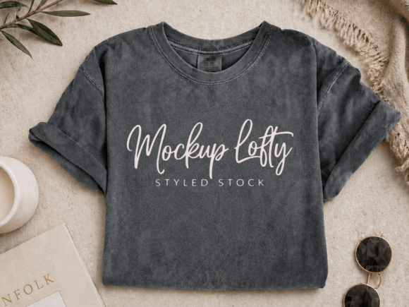 Download Pepper C1717 Flat Lay T-shirt Mockup - Premium Bundle