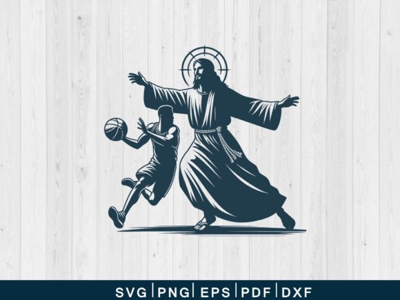 Download Jesus Playing Basketball Svg Vector File - Vector file Collection
