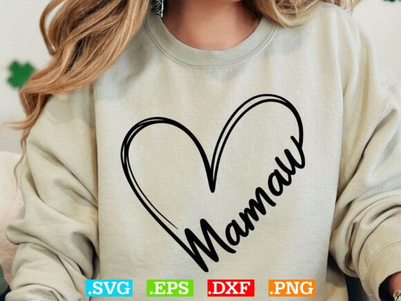 Download Mamaw Heart Svg, Instant Download - Instant download Collection