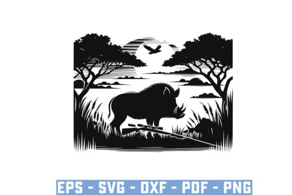 Download Wild Boar Hunter Pig Silhouette Bundle - Silhouette Collection