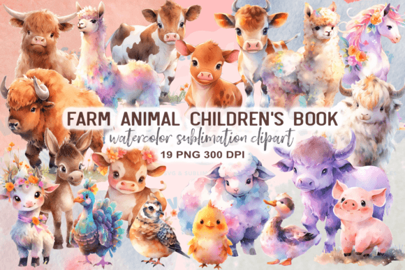 Download Farm Animal Children's Book Clipart - Child Collection