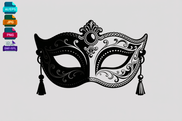 Download Elegant Masquerade Mask SVG Vector File - Vector file Collection