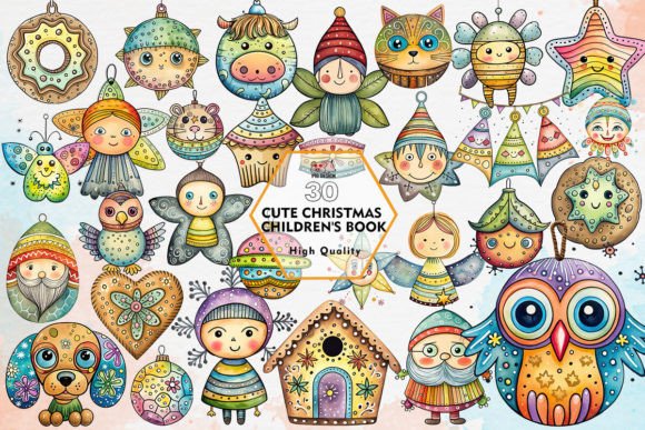 Download Cute Christmas Children's Book Clipart - Child Collection