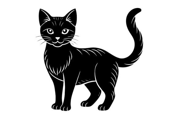 Download Cat Vector Silhouette Illustrator Design - Silhouette Collection