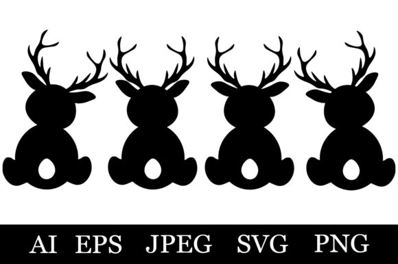 Download Deer Silhouettes. Deer SVG. Deer Graphic - Silhouette Collection