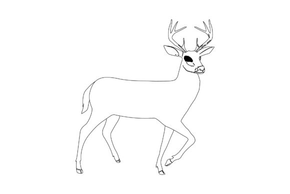 Download Deer Vector Design Outline - Deer vector Collection
