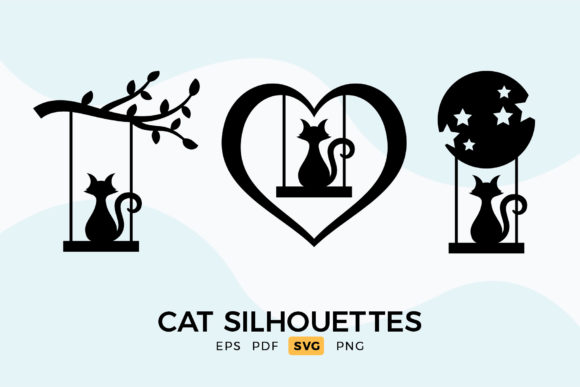 Download Cat Silhouettes - Cat SVG Clipart - Silhouette Collection