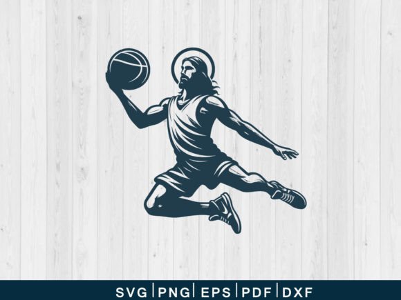 Download Jesus Playing Basketball Svg Vector File - Vector file Collection