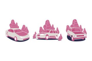 Download Set Car Flat Design Illustration - Flat Collection