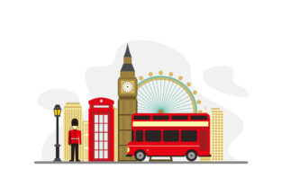 Download London Flat Design Illustration - Flat Collection