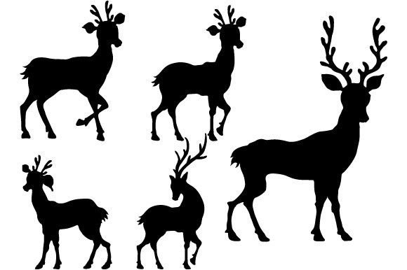 Download Reindeer Vector Graphic Design - Deer vector Collection